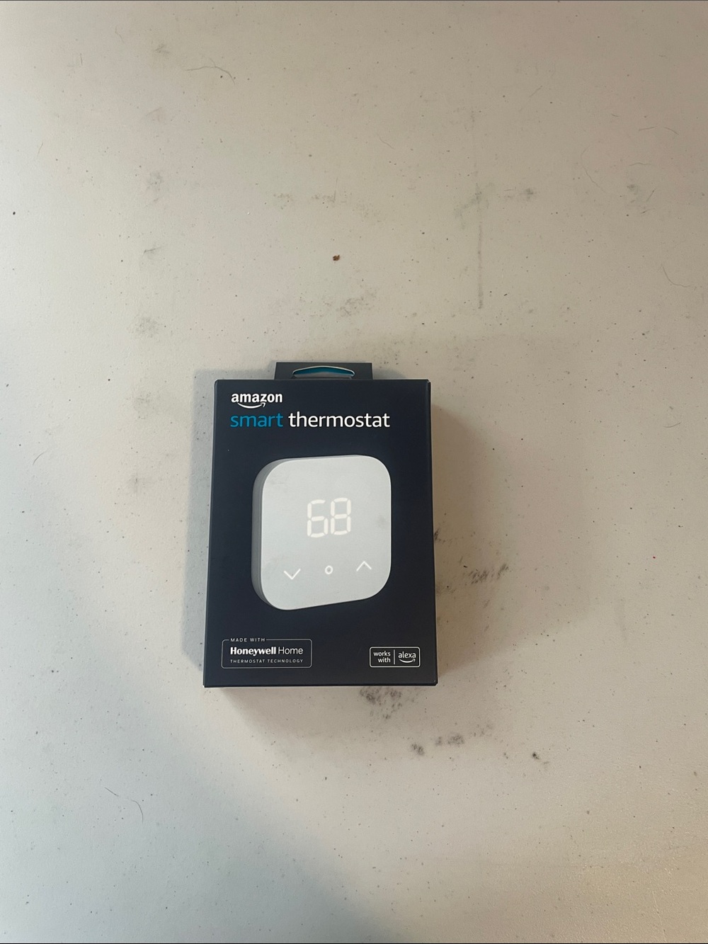 Amazon Smart Thermostat - White and Black Packaging
